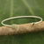 Garnet and sterling silver cuff bracelet, 'Elephant Smile' - Artisan Crafted Garnet and Sterling Silver Cuff Bracelet (image 2) thumbail