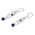 Lapis lazuli dangle earrings, 'Lapis Drops' - Sterling Silver and Lapis Lazuli Dangle Earrings Thailand (image 2b) thumbail