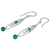 Sterling silver dangle earrings, 'Ocean Drops' - Sterling Silver and Calcite Dangle Earrings Thailand (image 2b) thumbail