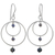 Cultured pearl dangle earrings, 'Lake Ripples' - Sterling Silver Dyed Pearl Dangle Earrings from Thailand