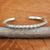 Sterling silver cuff bracelet, 'Turning Fish' - 925 Sterling Silver Cuff Bracelet Hand Made in Thailand (image 2) thumbail