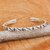 Manschettenarmband aus Sterlingsilber, „Karen Spirit“ – handgefertigtes Manschettenarmband aus Sterlingsilber der Hill Tribe