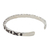Sterling silver cuff bracelet, 'Karen Kisses' - Hand Crafted Hill Tribe Sterling Silver Cuff Bracelet