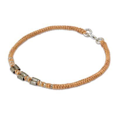 950 Silver Accent Wristband Bracelet from Thailand