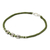 Silver accent wristband bracelet, 'Bamboo Bracelet in Olive' - 950 Silver Accent Wristband Bracelet from Thailand