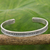 Sterling silver cuff bracelet, 'Sterling Peace' - Karen Hill Tribe Sterling Silver Cuff Bracelet Thailand (image 2) thumbail