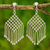 Wasserfall-Ohrringe aus Sterlingsilber, 'Mandarin-Makrame'. - Handwerklich gefertigte thailändische Wasserfall-Ohrringe aus Sterlingsilber