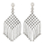 Sterling silver waterfall earrings, 'Mandarin Macrame' - Artisan Crafted Thai Waterfall Earrings in Sterling Silver