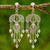 Sterling silver chandelier earrings, 'Ballroom Dancer' - Ornate Silver Chandelier Earrings Handcrafted in Thailand