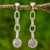 Sterling silver dangle earrings, 'Disco Balls' - Sterling Silver Chain Link Dangle Earrings from Thailand