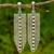 Wasserfall-Ohrringe aus Sterlingsilber - Perlenförmige Wasserfall-Ohrringe aus Sterlingsilber aus Thailand