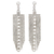 Sterling silver waterfall earrings, 'Decadent Chandeliers' - Beaded Sterling Silver Waterfall Earrings from Thailand