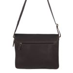 Leather messenger bag, 'Smooth Espresso' - Artisan Crafted Flap Messenger Bag in Espresso Brown Leather