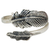 Sterling silver wrap ring, 'The Feather' - Hand Made Sterling Silver Wrap Ring Feather from Thailand (image 2a) thumbail