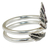 Sterling silver wrap ring, 'The Leaf' - Hand Made Sterling Silver Wrap Ring Leaf from Thailand