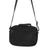 Leather shoulder bag, 'Ready in Black' - Compact Black Leather Handcrafted Unisex Shoulder Bag (image 2b) thumbail