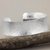 Silver cuff bracelet, 'Karen Silver Elegance' - Textured Silver 950 Hill Tribe Concave Cuff Bracelet (image 2) thumbail