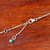 Cultured pearl pendant necklace, 'Charming Crescent' - Cultured Pearl and 950 Silver Crescent Thai Necklace (image 2d) thumbail