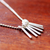 Sterling silver pendant necklace, 'Skeleton Keys' - Sterling Silver Adjustable Pendant Necklace from Thailand (image 2c) thumbail