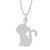 Sterling silver pendant necklace, 'The Kitten' - Sterling Silver Kitten Pendant Necklace from Thailand