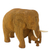 Teak wood statuette, 'Baby and Mom Elephant' - Hand Made Teak Wood Elephant Statuette from Thailand (image 2d) thumbail