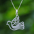 Sterling silver pendant necklace, 'The Dove' - Sterling Silver Pendant Necklace Dove from Thailand (image 2) thumbail