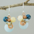 Quartz dangle earrings, 'Blue Bubbles' - Light Blue Quartz and Glass Bead Dangle Earrings with Copper (image 2) thumbail