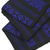 Cotton table runner, 'Royal Blue Lamphun Blossom' - Black and Royal Blue Floral Patterned Cotton Table Runner (image 2b) thumbail