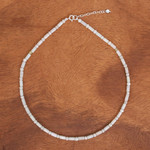 Jade beaded necklace, 'Dance of Attraction' - Fair Trade Asian Jade Artisan Crafted Beaded Necklace