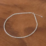 Jade beaded necklace, 'Dance of Attraction' - Fair Trade Asian Jade Artisan Crafted Beaded Necklace