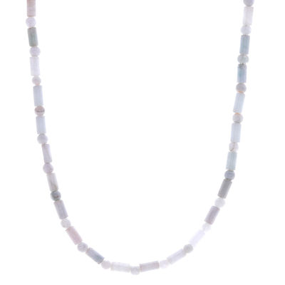 Jade beaded necklace, 'Dance of Attraction' - Fair Trade Asian Jade Artisan Crafted Beaded Necklace