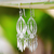 Sterling silver filigree chandelier earrings, 'Shining Spears' - Sterling Silver Filigree Chandelier Earrings from Thailand