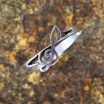 Sterling silver band ring, 'Timeless Melody' - Sterling Silver Band Ring Musical from Thailand