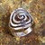 Sterling silver cocktail ring, 'Water Swirls' - Sterling Silver Swirls Cocktail Ring from Thailand