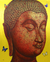 'Buddha Image in Gold I' (2016) - Golden Sukhothai Buddha with Butterflies Thai Painting thumbail