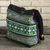 Cotton shoulder bag, 'Forest Colors' - 100% Cotton Green Black Embroidered Shoulder Bag Thailand (image 2c) thumbail