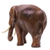 Wood sculpture, 'Relaxed Little Elephant' - Hand Made Wood Elephant Sculpture from Thailand (image 2e) thumbail