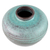 Ceramic bud vase, 'Seaward Sand' - Round Hand Crafted Watertight Ceramic Bud Vase from Thailand