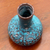 Celadon ceramic bud vase, 'Coral Cluster' - Hand Crafted Turquoise Thai Celadon Ceramic Bud Vase (image 2c) thumbail