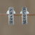 Marcasite drop earrings, 'Sparkling Charm' - Sterling Silver and Marcasite Drop Earrings from Thailand (image 2) thumbail