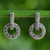 Marcasite drop earrings, 'Bold Connection' - Marcasite and Sterling Silver Drop Earrings from Thailand (image 2) thumbail