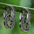 Marcasite drop earrings, 'Bold Connection' - Marcasite and Sterling Silver Drop Earrings from Thailand (image 2b) thumbail