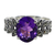 Amethyst and marcasite cocktail ring, 'Purple Queen' - Amethyst and Marcasite Cocktail Ring from Thailand (image 2e) thumbail