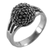 Marcasite cocktail ring, 'Glistening Dome' - Sterling Silver and Marcasite Cocktail Ring Thailand (image 2e) thumbail