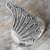 Marcasite cocktail ring, 'Plumed Wing' - Sterling Silver Marcasite Cocktail Ring Wing Thailand (image 2c) thumbail