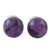 Amethyst stud earrings, 'Magical Orbs' - Sterling Silver and Amethyst Stud Earrings from Thailand thumbail