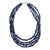 Lapis lazuli beaded necklace, 'Exotic Waters' - Artisan Crafted Lapis Lazuli Beaded Necklace from Thailand
