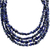 Lapis lazuli beaded necklace, 'Exotic Waters' - Artisan Crafted Lapis Lazuli Beaded Necklace from Thailand (image 2e) thumbail