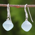 Chalcedony dangle earrings, 'Blue Disco' - Blue Chalcedony Dangle Earrings from Thailand (image 2) thumbail