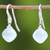 Chalcedony dangle earrings, 'Blue Disco' - Blue Chalcedony Dangle Earrings from Thailand (image 2b) thumbail